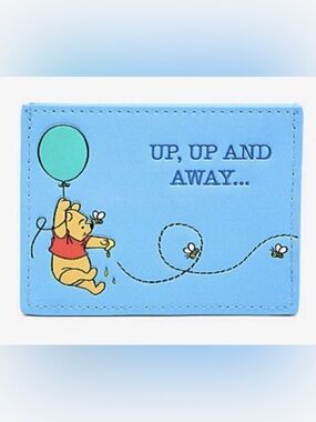 NWT Danielle Nicole Winnie the Pooh 'Up, Up and Away' Blue Cardholder wallet